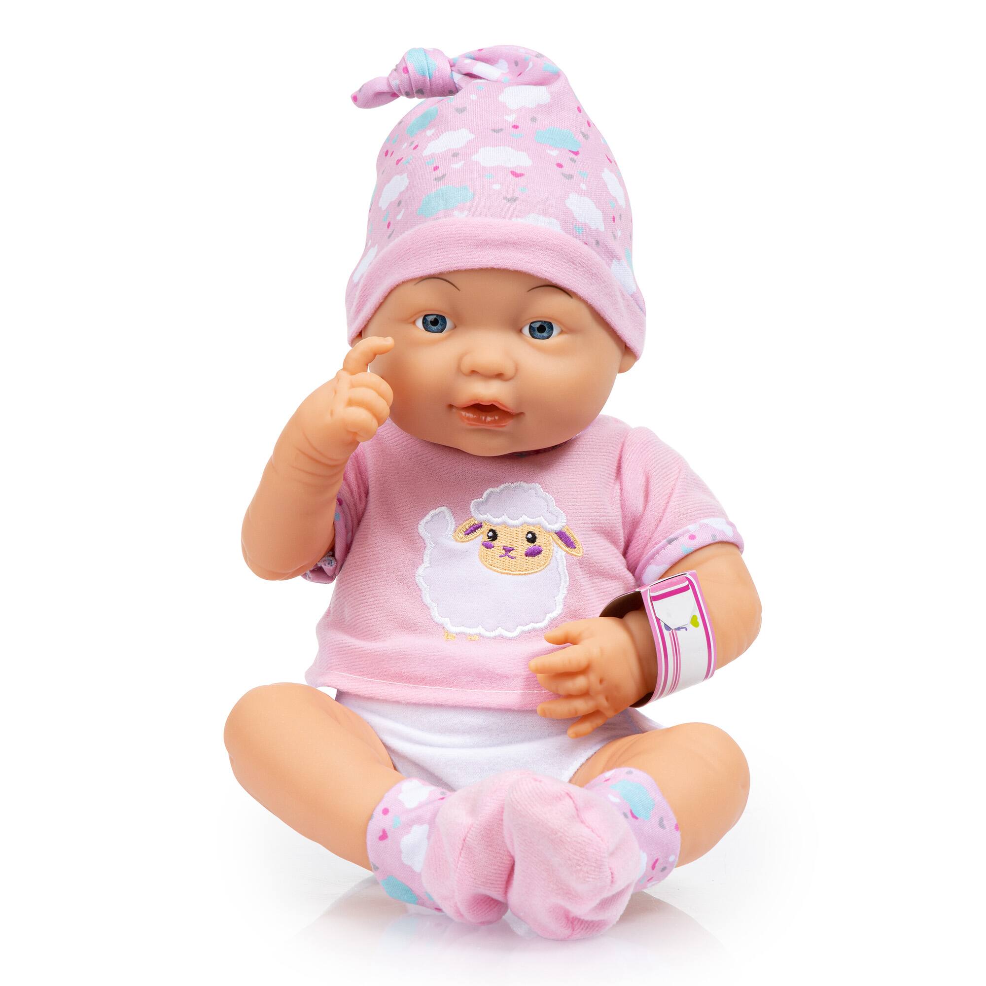 Bayer Design 15" Pink Sheep Newborn Baby Doll